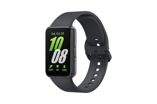 Galaxy Fit3 Light and Sleek Fitness Band, 13 Days Battery, 100+ Exercises and Sleep Tracking, Dark Gray (Black)