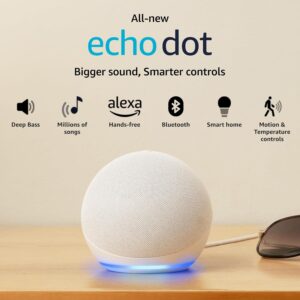 Amazon Echo Dot (5th Gen) | Smart speaker with Bigger sound, Motion Detection